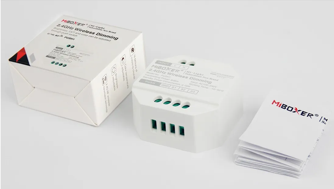 MiBoxer PUSH1 LED Dimmer Controller 2,4GHz wireless dim MiBoxer PUSH1 LED Dimmer Controller 2,4GHz wireless dim