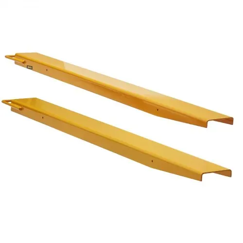 VEVOR 2er-Set Gabelverlängerungen 1520 mm Zinkenverlängerung 1,815 Tonnen Tragfähigkeit Gabelzinken Q235 Kohlenstoffstahl einteiliges Design Palettengabelverlängerung Kompatibel mit 106 mm Gabeln – Bild 10