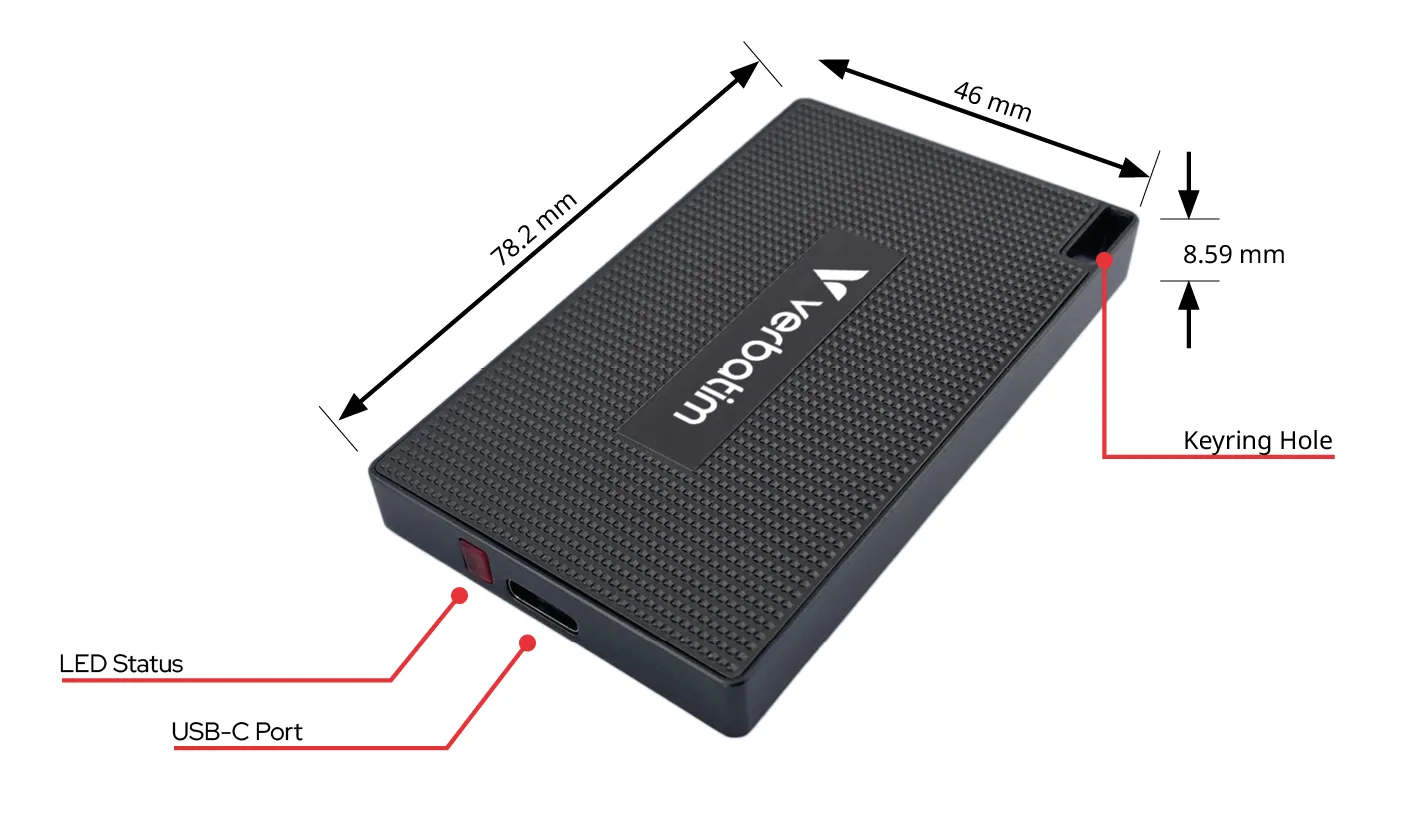 Verbatim 32030 Externes Solid State Drive 512 GB USB Typ-C USB 3.2 Gen 2x2 Grau – Bild 3