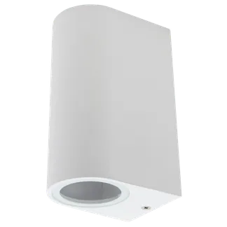 Wandleuchte McShine “Oval-W“ weiß, IP44, 2x GU10, Aluminium Gehäuse Wandleuchte McShine “Oval-W“ weiß, IP44, 2x GU10, Aluminium Gehäuse