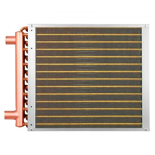 VEVOR Lamellenwärmetauscher 356x356mm, 19 kW Wärmetauscher mit Kupferanschlüssen & Aluminiumlamellen, Wasser-Luft-Wärmeüberträger mit 2,5 MPa Arbeitsdruck, Wärmeaustauscher für Heizung Kühlung Indoor – Bild 8