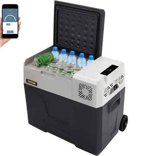 ISSYZONE Kompressor Kühlbox, 42L elektrischer lautloser Auto Kühlschrank, -20 bis 10 ° C, mit ISSYZONE Kompressor Kühlbox, 42L elektrischer lautloser Auto Kühlschrank, -20 bis 10 ° C, mit