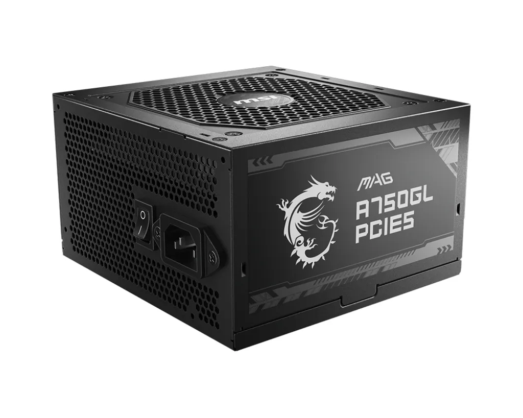 MSI MAG A750GL PCIE5 Netzteil 750 W 20+4 pin ATX ATX Schwarz MSI MAG A750GL PCIE5 Netzteil 750 W 20+4 pin ATX ATX Schwarz
