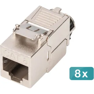 Keystone-Modul Cat. 8.1, geschirmt, 8 Stück Keystone-Modul Cat. 8.1, geschirmt, 8 Stück