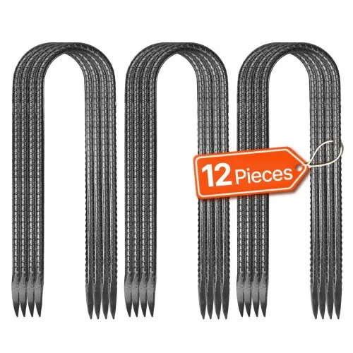 VEVOR Bodenanker, 254×55,88 mm, U-Typ mit 8 mm Durchmesser, verzinkte Zeltheringe, Erdanker, Erdnägel, Heringe, für Zelten, Vordächern, Camping, Trampolin, Blumenständer (12er-Pack) VEVOR Bodenanker, 254×55,88 mm, U-Typ mit 8 mm Durchmesser, verzinkte Zeltheringe, Erdanker, Erdnägel, Heringe, für Zelten, Vordächern, Camping, Trampolin, Blumenständer (12er-Pack)