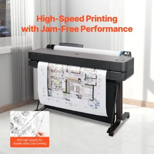 VEVOR Großformatpapier Plotterpapier 45,7 m x 915 mm 4 Rollen CAD-Bond-Rollen mit 50,8 mm Kern, Zeichenrollen für CAD-Zeichnungen, technische Pläne, GIS-Karten und Architekturentwürfe Weiß – Bild 3
