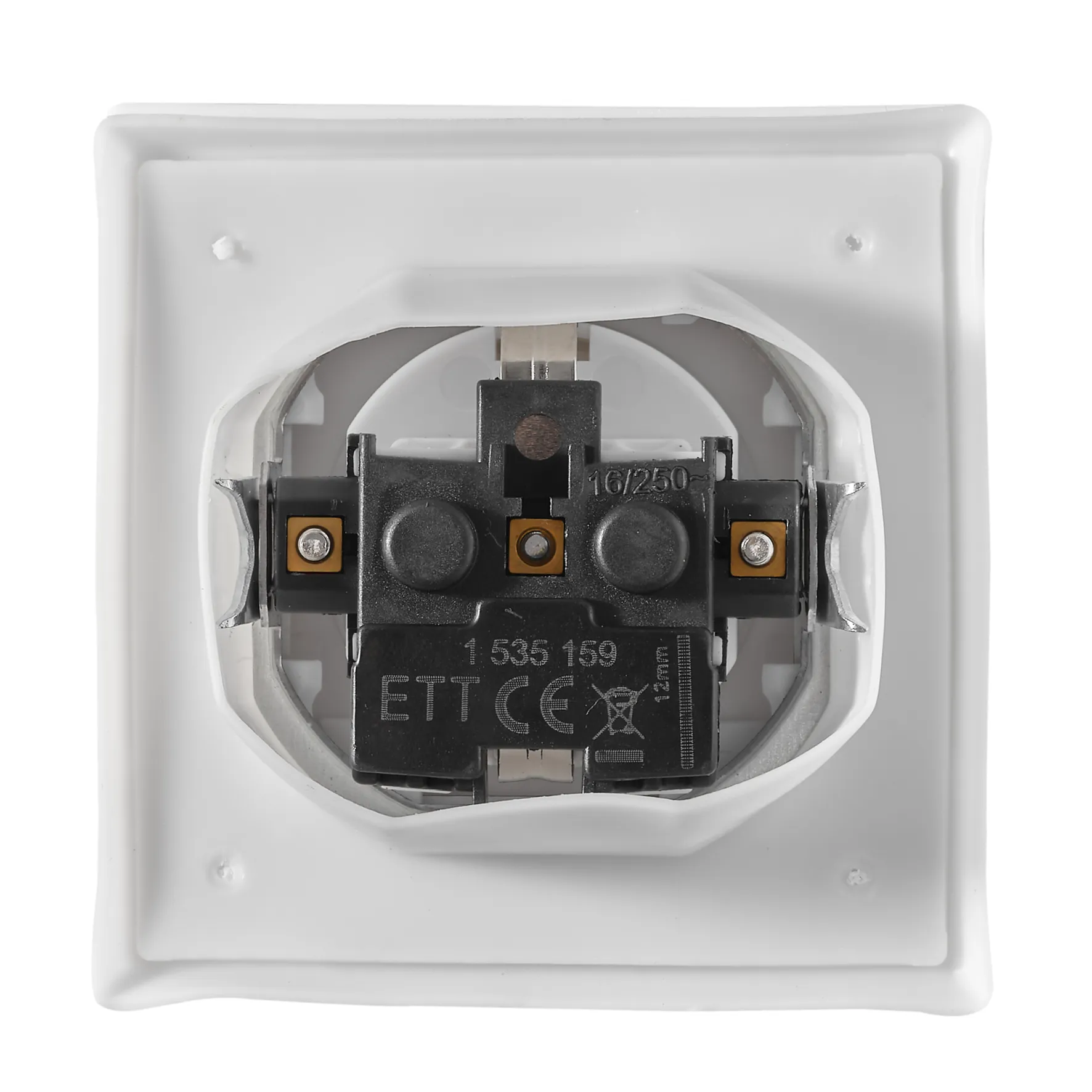 Schutzkontakt-Steckdose McPower ''Flair'' 250V/16A, UP, IP44, weiß, Steckanschluss – Bild 3