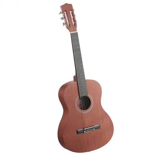 VEVOR Konzertgitarre, 900 mm, Klassikgitarren-Starterset für Anfänger, mit Nylonsaiten, Gigbag, Gurt, Stimmgerät, zusätzlichen Saiten, Plektren, Kapodaster, Sapeli & Palisander, Natur – Bild 10