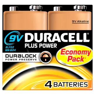 Duracell Plus Power Einwegbatterie 9V Alkali Duracell Plus Power Einwegbatterie 9V Alkali