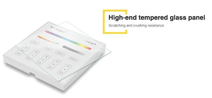 MiBoxer T4 LED Fernbedienung Smart Panel RGB-WW (RGB-CCT) 4 Zonen MiBoxer T4 LED Fernbedienung Smart Panel RGB-WW (RGB-CCT) 4 Zonen