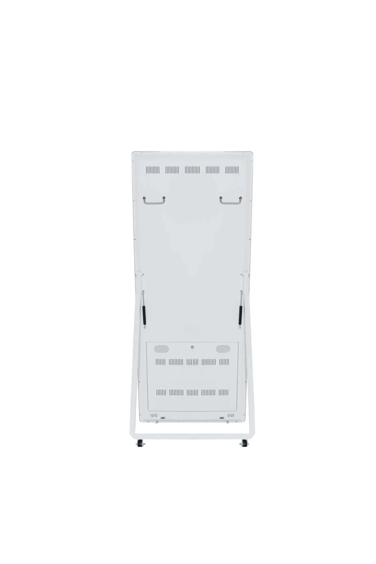 Allnet Standdisplay 43 Zoll Aufsteller mit Laufrollen, 700 Nits, HDMI, Farbe weiß – Bild 3