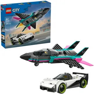 60489 City Düsenflieger vs. Rennauto, Konstruktionsspielzeug 60489 City Düsenflieger vs. Rennauto, Konstruktionsspielzeug