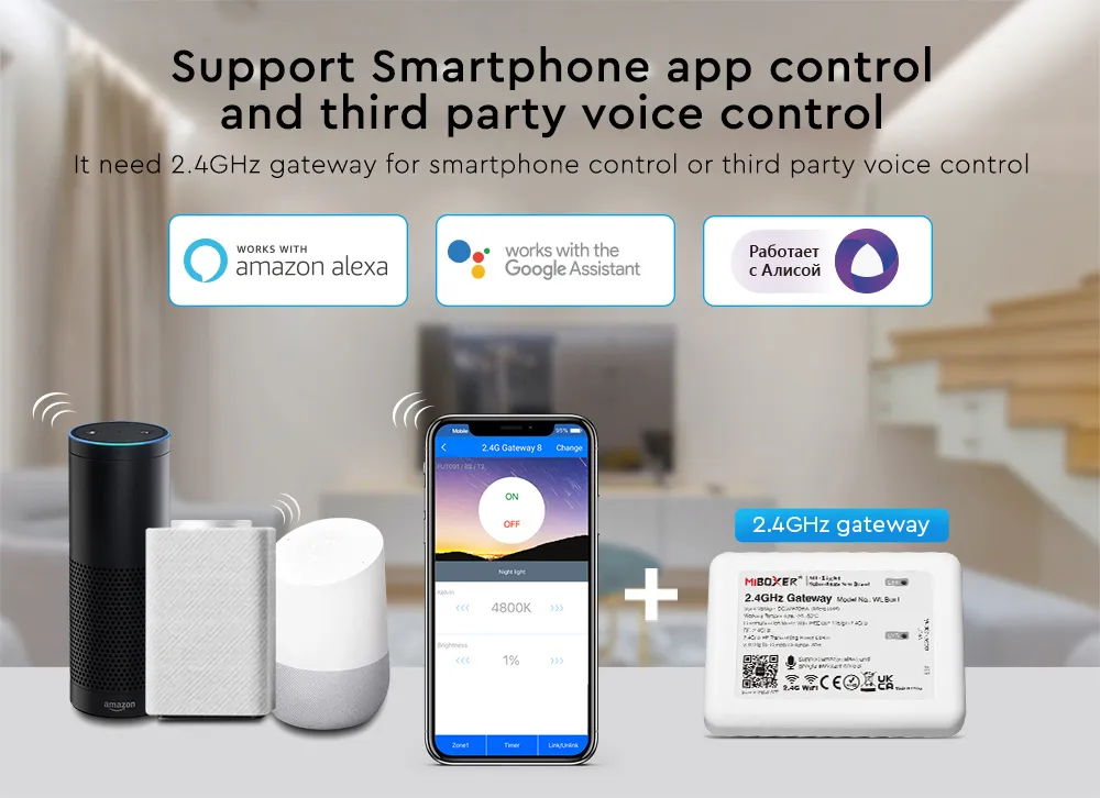 MiBoxer FUT035S+ LED Controller 2in1 (Dual White/Dim) DC12/24V 2,4G – Bild 2