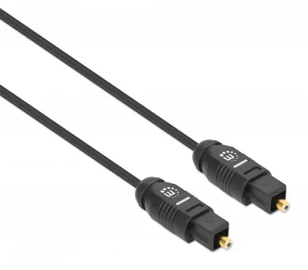 Manhattan 356077 InfiniBand/Glasfaserkabel 2 m Toslink Schwarz – Bild 2