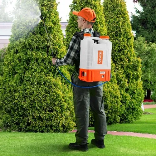 VEVOR Rucksacksprüher mit Wagen, Einstellbarer Druck 0–94 PSI, 15-Liter-Tank auf Rädern, mit 6 Düsen, 2 Zauberstäben, Weithalsdeckel für Garten, Jäten, Sprühen, Reinigen – Bild 7