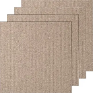 VEVOR Teppichfliesen zum Abziehen und Aufkleben, 457x457mm, selbstklebende Teppichbodenfliesen, weich gepolsterte Teppichfliesen, DIY-Installation für Schlafzimmer, Wohnzimmer (10 Stk., Hellbraun) VEVOR Teppichfliesen zum Abziehen und Aufkleben, 457x457mm, selbstklebende Teppichbodenfliesen, weich gepolsterte Teppichfliesen, DIY-Installation für Schlafzimmer, Wohnzimmer (10 Stk., Hellbraun)