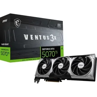 MSI GeForce RTX 5070 Ti 16G VENTUS 3X OC NVIDIA 16 GB GDDR7 MSI GeForce RTX 5070 Ti 16G VENTUS 3X OC NVIDIA 16 GB GDDR7