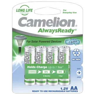 Mignon-Akku CAMELION 1,2V, 600mAh, Typ AA, NiMH, 4er-Blister Mignon-Akku CAMELION 1,2V, 600mAh, Typ AA, NiMH, 4er-Blister