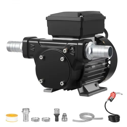 VEVOR Kraftstoff-Transferpumpe, 230 V AC, elektrische Diesel-Transferpumpe, 60 l/min, mit automatischer Abschaltung der Kraftstoffdüse, 2 Schläuchen, 13,7 m Förderhöhe, für Kerosin, Biodiesel VEVOR Kraftstoff-Transferpumpe, 230 V AC, elektrische Diesel-Transferpumpe, 60 l/min, mit automatischer Abschaltung der Kraftstoffdüse, 2 Schläuchen, 13,7 m Förderhöhe, für Kerosin, Biodiesel