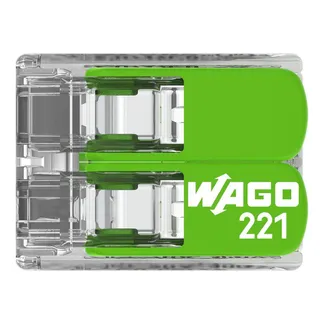 Wago Serie 221 – 2*4mm (100 Stück) Green Range Wago Serie 221 – 2*4mm (100 Stück) Green Range