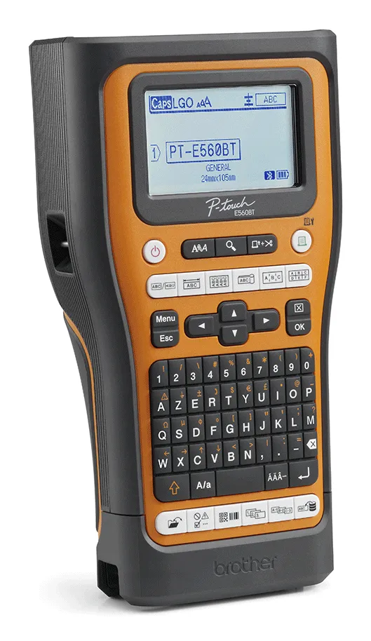Brother PT-E560BTVP Etikettendrucker Wärmeübertragung 180 x 180 DPI 20 mm/sek Verkabelt & Kabellos HSE/TZe Bluetooth QWERTZ – Bild 4