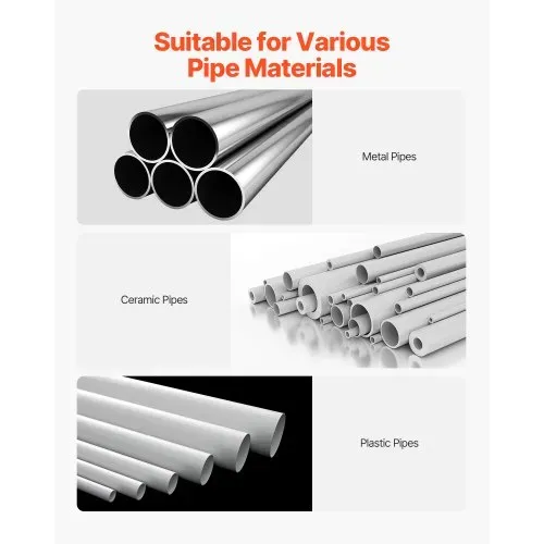 VEVOR Kettenrohrschraubstock, Rohrkapazität 12,7-203,2 mm, robuste 880 mm lange Kette & Gusseisenbasis, Rohrklemmung in Industriequalität für Sanitärinstallationen, Autoreparaturen, Metallverarbeitung – Bild 5