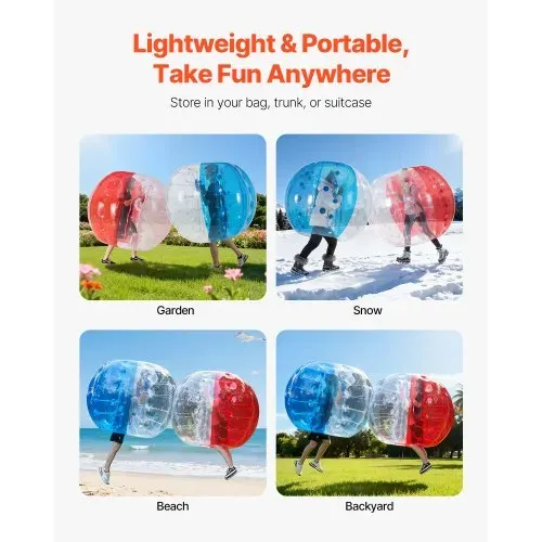 VEVOR aufblasbare Bumper BallS 2er-Pack 1,5m Sumo-Zorb-Bälle für Jugendliche und Erwachsene – Bild 5