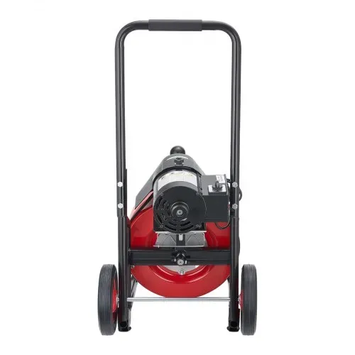 VEVOR Rohrreinigungsmaschine mit Automatischem Vorschub, 30m x 9,5mm Rohrreinigungsspirale mit Rollen, Elektr. Abflussreiniger für 5-10cm Rohre, Rohrreinigungsgerät für Abflüsse Toilette Waschbecken – Bild 10