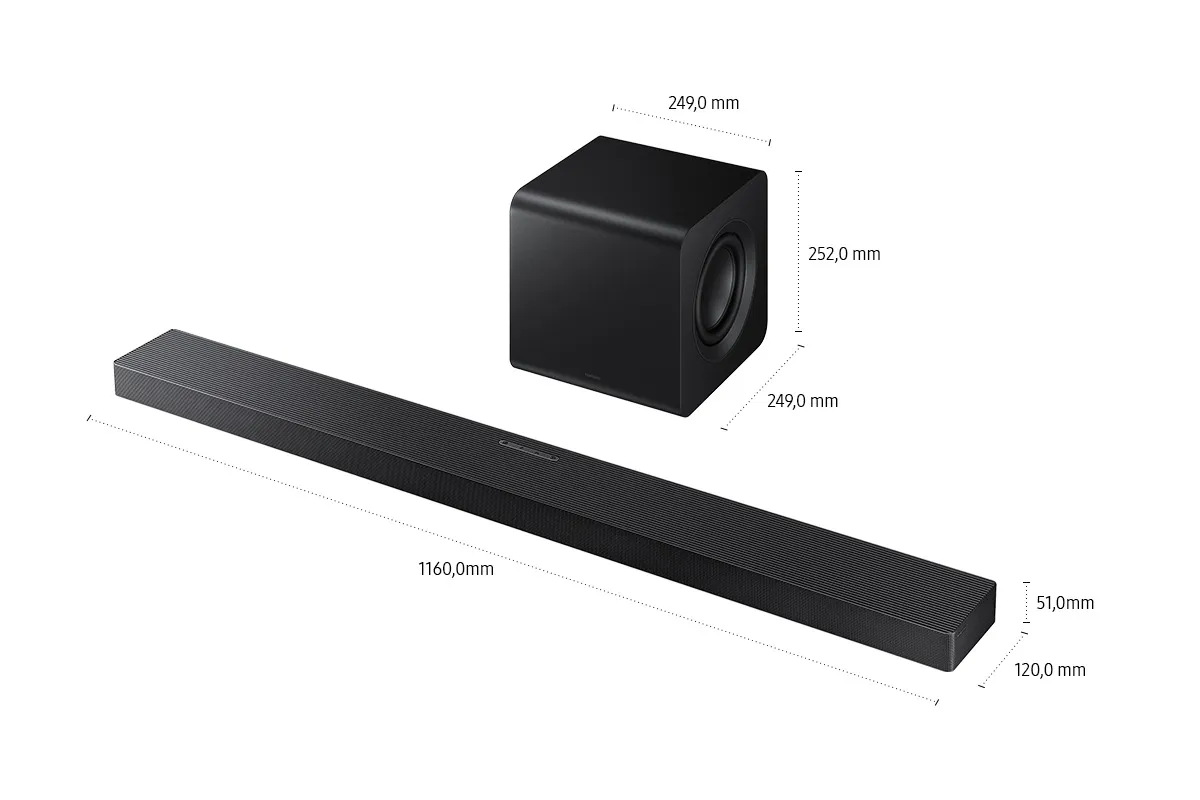 Samsung Q-Serie Soundbar HW-QS710GF 3.1.2-Kanal Subwoofer (2025) – Bild 3
