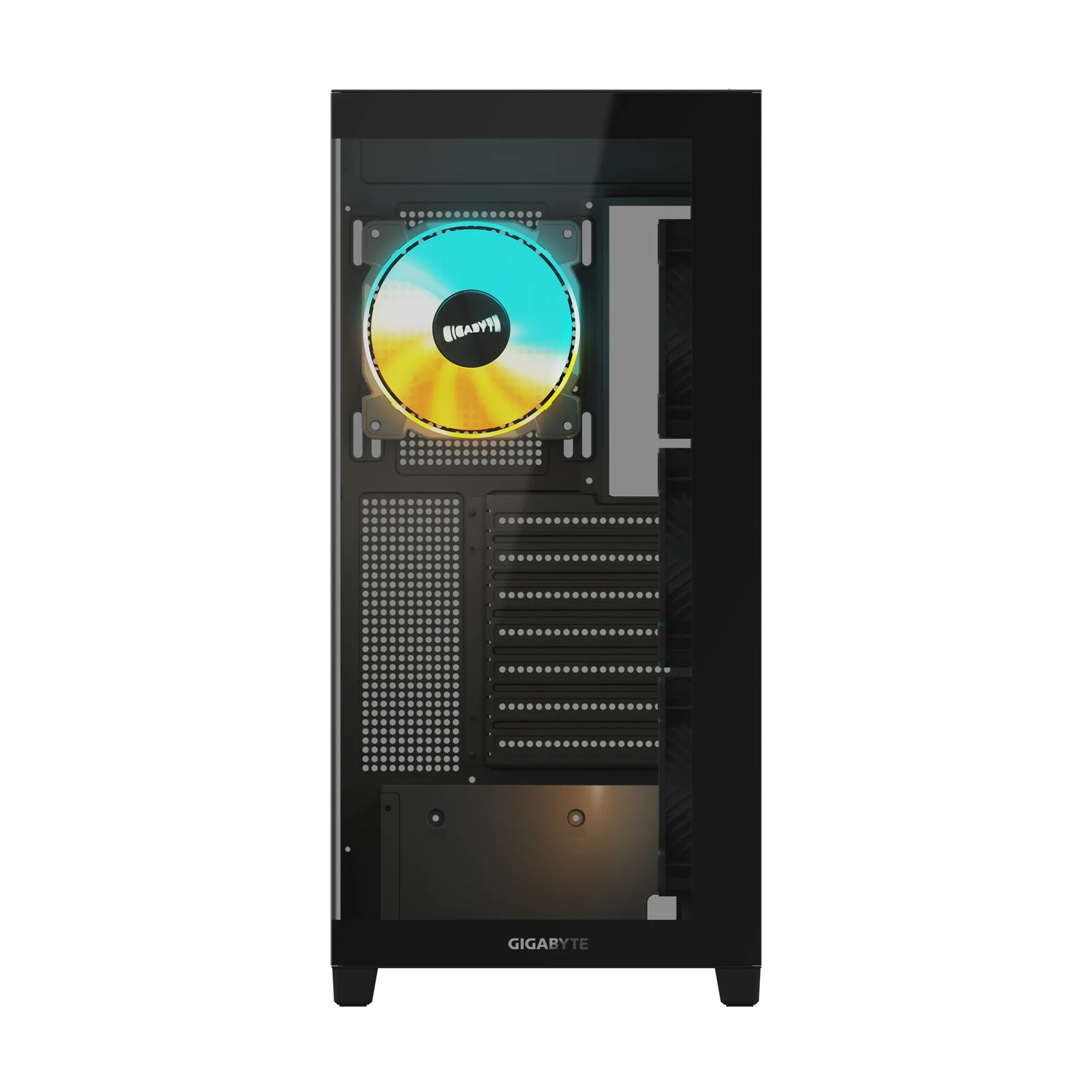 GIGABYTE C500 PANORAMIC STEALTH Midi Tower Schwarz – Bild 2