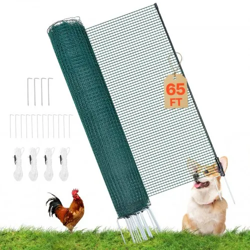 VEVOR Begrenzungszaun 20×1,2 m, Weidezaun aus PE, Mobiler Hundezaun mit Doppelspitzenpfählen & Abspannseilen, Hühnerzaun, Gartenzaun, Campingzaun für Hunde, Hühner, Pflanzen, Außenbereiche VEVOR Begrenzungszaun 20×1,2 m, Weidezaun aus PE, Mobiler Hundezaun mit Doppelspitzenpfählen & Abspannseilen, Hühnerzaun, Gartenzaun, Campingzaun für Hunde, Hühner, Pflanzen, Außenbereiche