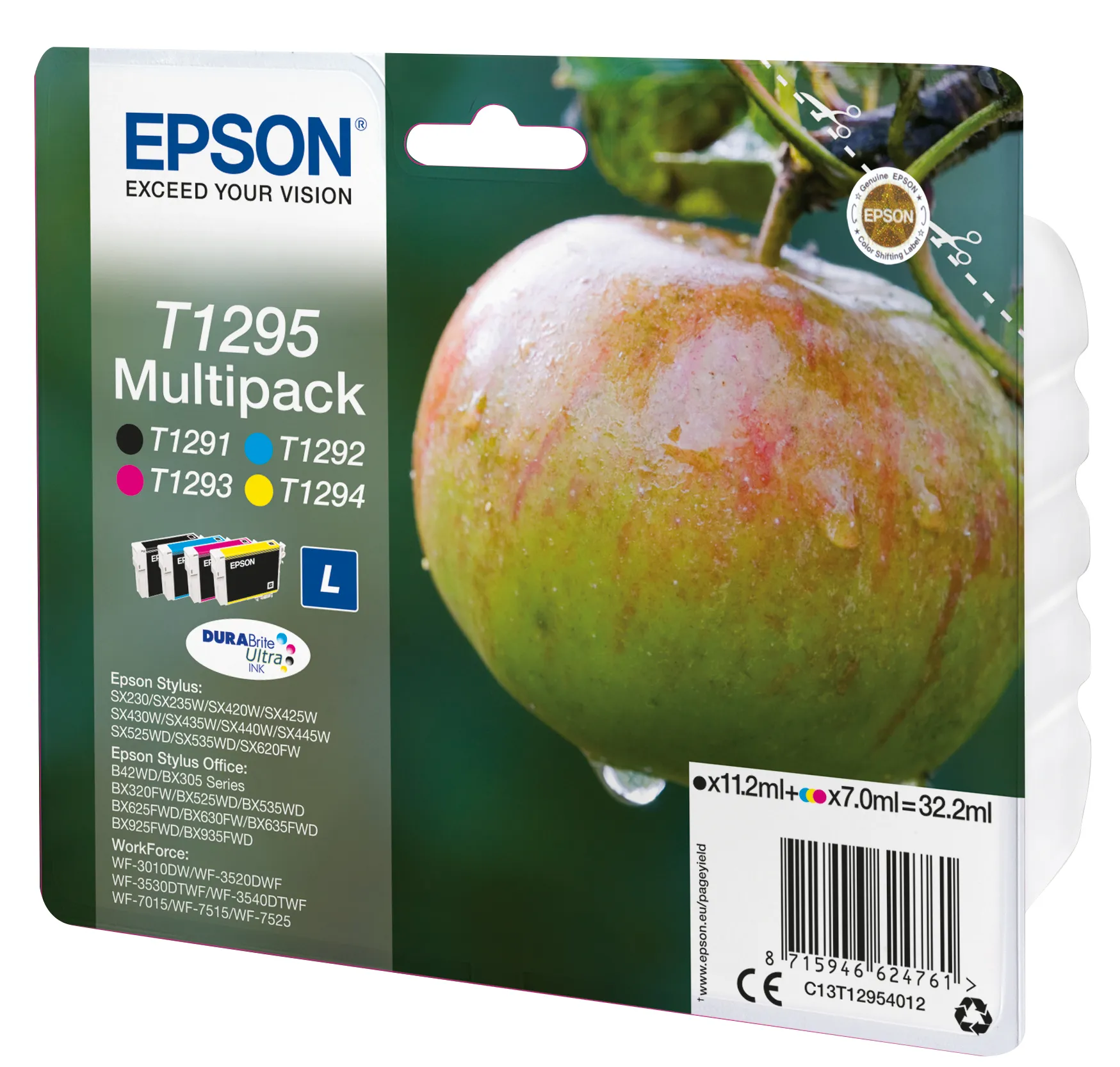 Epson Apple Multipack 4 Farben T1295, DURABrite Ultra Ink – Bild 2
