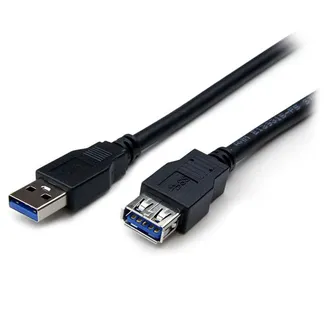 StarTech.com 2m USB 3.0 A auf A Verlängerungskabel – Stecker/ Buchse – Schwarz StarTech.com 2m USB 3.0 A auf A Verlängerungskabel – Stecker/ Buchse – Schwarz