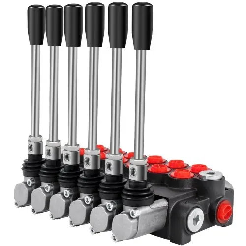 VEVOR Hydraulisches Wegeventil, 6-Spulen-Hydraulikschieberventil, 11 GPM hydraulisches Laderventil, 3600 PSI Wegeventil, Hydraulikventile und Steuerungen für Traktoren, Ladertanks – Bild 9