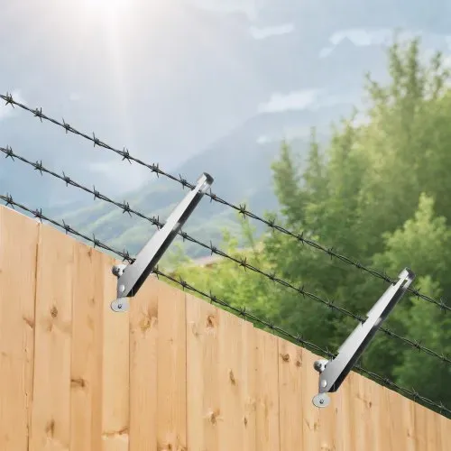 VEVOR Übersteigschutz Zaunerhöhung, 10er-Pack, Stacheldrahtabweiser 310x100x55 mm flach oder oberflächenmontiert, Stacheldrahthalter aus Stahl, ideal für Gärten, Bauernhöfe & Hinterhofzäune – Bild 7
