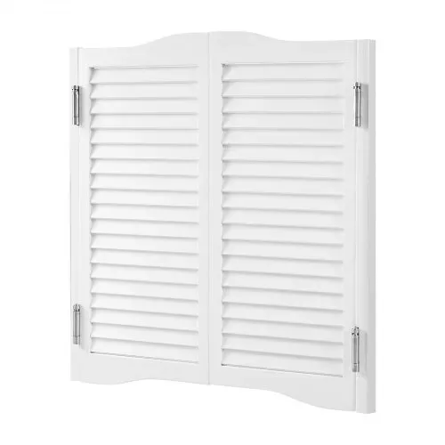 VEVOR Saloontür, 805x28x900 mm, Flügeltür, Schwingtür mit Scharnieren & Beschlagsatz, einfach zu installieren, gewölbte Innenschwingtüren für Cafés, Flur, Küche, Bar, Pub, Eingang, weiß – Bild 8