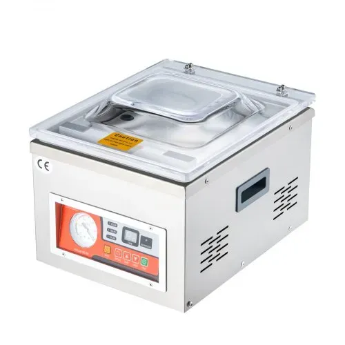 VEVOR Vakuumierer DZ-260A Kompakter Profi-Kammervakuumierer 180W Motor Kammervakuumierer 6,5 cbm/h Vakuumiergerät 33x25cm Dichtungsgröße Geeignet für Haushalten Supermärkten Lebensmittelfabriken – Bild 9