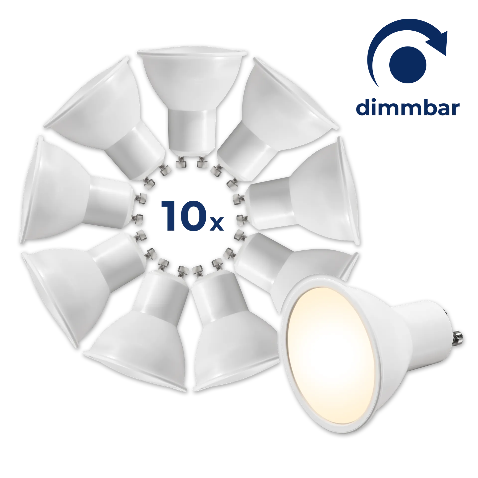 LED-Strahler McShine “MS-60-10dimm“ 6W, 510lm, warmweiß, dimmbar, 10er-Pack LED-Strahler McShine “MS-60-10dimm“ 6W, 510lm, warmweiß, dimmbar, 10er-Pack