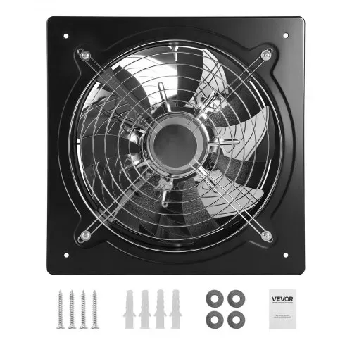 VEVOR Abluftventilator 350x350 mm, Leistungsstarker Wandventilator 2647 m³/h, mit Drehzahlregelung, 70 W, Leiser Ventilator für Dachboden, Garage, Keller, Werkstatt, Küche & Hühnerstall – Bild 8