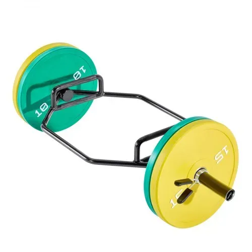 VEVOR Trap Bar Hexagon Hantelstange Langhantel mit rutschfestem Griff 50 mm 360 kg Tragkraft, Gewichtheben und Krafttrainingsgerät, Heimfitnessstudio für Kniebeugen Kreuzheben Schulterdrücken – Bild 9