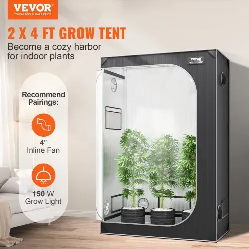 VEVOR Growzelt 122 x 61 x 183 cm Indoor-Growzelt Hydrokultur-Fenstertürablage VEVOR Growzelt 122 x 61 x 183 cm Indoor-Growzelt Hydrokultur-Fenstertürablage