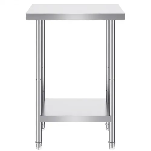 VEVOR Zubereitungstisch aus Edelstahl, robuster Arbeitstisch aus Metall mit 3 einstellbaren Höhenstufen, gewerbliche Arbeitsstation für Küche, Garage, Restaurant, Hinterhof 610 x 457 x 864 mm – Bild 10