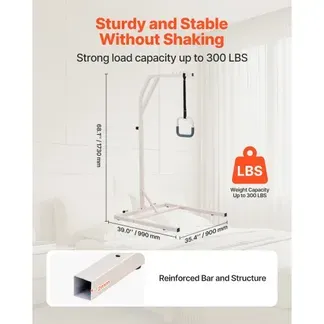 VEVOR Bettgalgen 990x900x1730 mm, höhenverstellbarer Krankenaufrichter, Bettaufrichter bis 136 kg, Aufstehhhilfe für ältere oder bettlägerige Menschen, für Krankenhaus, Pflegeheim & häusliche Pflege VEVOR Bettgalgen 990x900x1730 mm, höhenverstellbarer Krankenaufrichter, Bettaufrichter bis 136 kg, Aufstehhhilfe für ältere oder bettlägerige Menschen, für Krankenhaus, Pflegeheim & häusliche Pflege