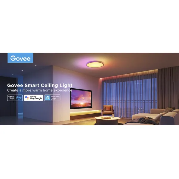 Govee 30cm RGBWW + RGBIC Smart Intelligente Deckenbeleuchtung Wi-Fi/Bluetooth 28 W – Bild 6