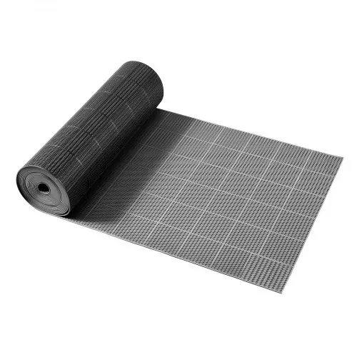 VEVOR Drainagematte PVC (0,9 m x 15 m), Rutschfeste PVC-Bodenmatte Spritzschutzmatte für Nassbereiche, Hohlmattenrolle, Antirutschmatte für Schwimmbäder, Terrassen, Badezimmer & Toiletten, Schwarz – Bild 8
