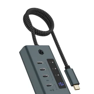 ICY BOX IB-HUB1454-C31, 4 Port Type-C USB 3.2 Gen 2 Type-C Hub, Aluminiumgehäuse ICY BOX IB-HUB1454-C31, 4 Port Type-C USB 3.2 Gen 2 Type-C Hub, Aluminiumgehäuse