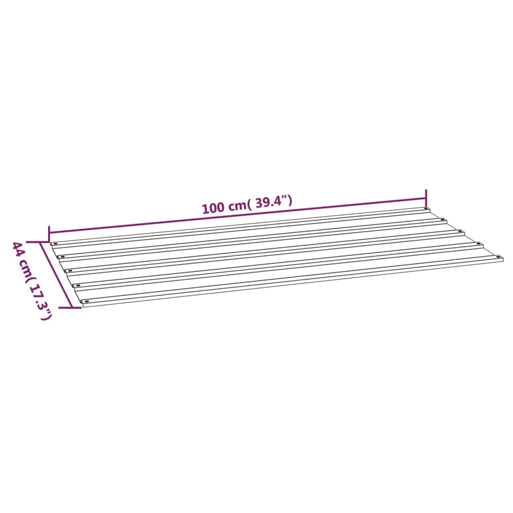 vidaXL Dachplatten 36 Stk. Rostig 100x44 cm Cortenstahl – Bild 7