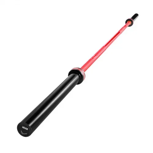 VEVOR Langhantelstange Zugstange 2,2 m mit geriffeltem Griff für Krafttraining Gewichtheben Kniebeugen Kreuzheben Bankdrücken, Hantelstange passend für 50 mm Hantelscheiben mit 453,59 kg Tragkraft – Bild 8