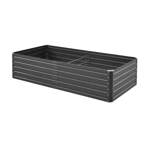 VEVOR Hochbeet Metall 2032x1016x470 mm, Pflanzbeet, Gemüsebeet, Pflanzkasten mit offenem Boden & abgerundeten Kanten, großes Blumenbeet, Kräuterbeet für Gemüse, Blumen, Kräuter & Sukkulenten – Bild 8
