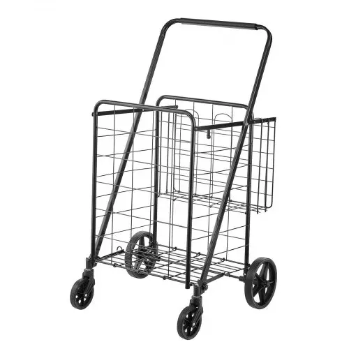VEVOR Einkaufstrolley Einkaufswagen Klappbar 50 kg Belastbar, Einkaufsroller Handwagen Multifunktional , Shoppingtrolley Faltbar für Wäsche, Lebensmittel, Camping-Werkzeuge usw. – Bild 8